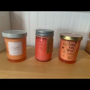 FOUR fresh scented candles!